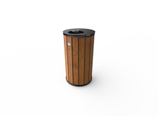 Shizaf Wood Dustbin